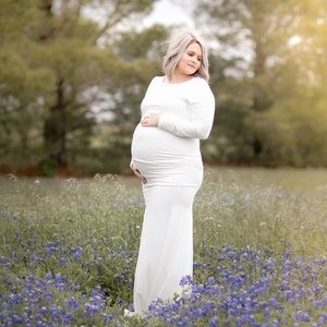 Hand made maternity photo dress